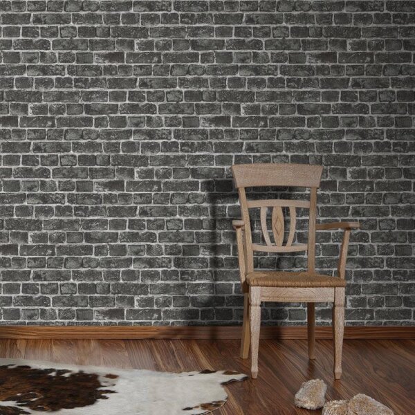 Tapete Schwarz, Anthrazit AS-Creation Vliestapete (306822)