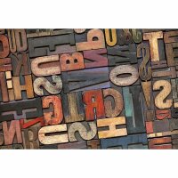 Digitaldruck-Tapete Vintage Letters livingwalls (DD118973)