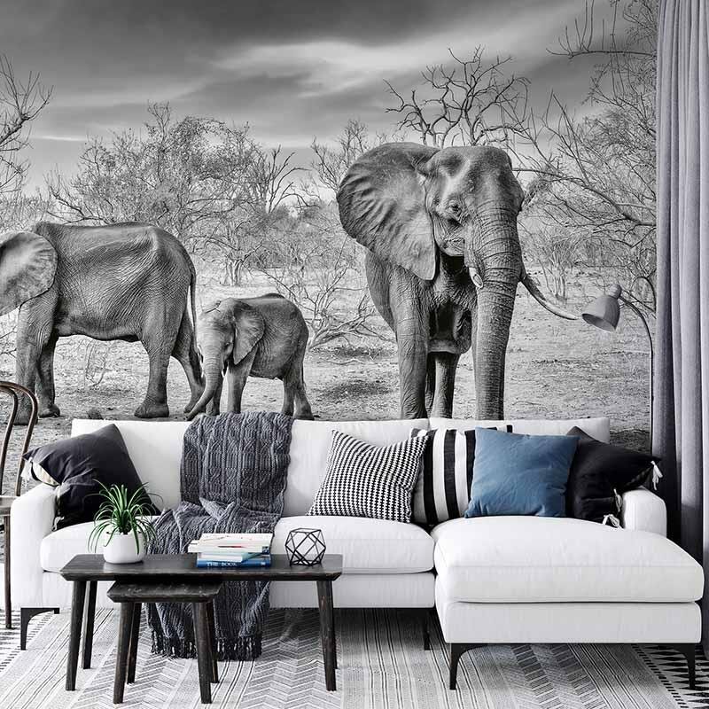 Digitaldruck-Tapete Elephant Family livingwalls (DD118931)