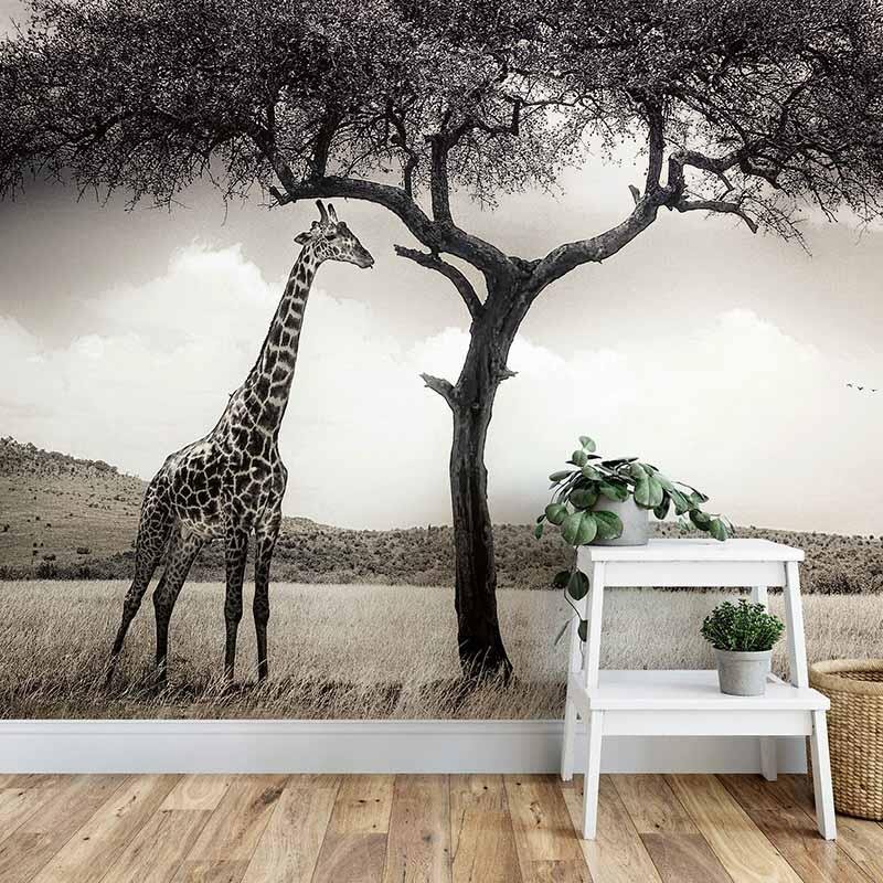 Digitaldruck-Tapete Giraffe Safari livingwalls (DD118923)