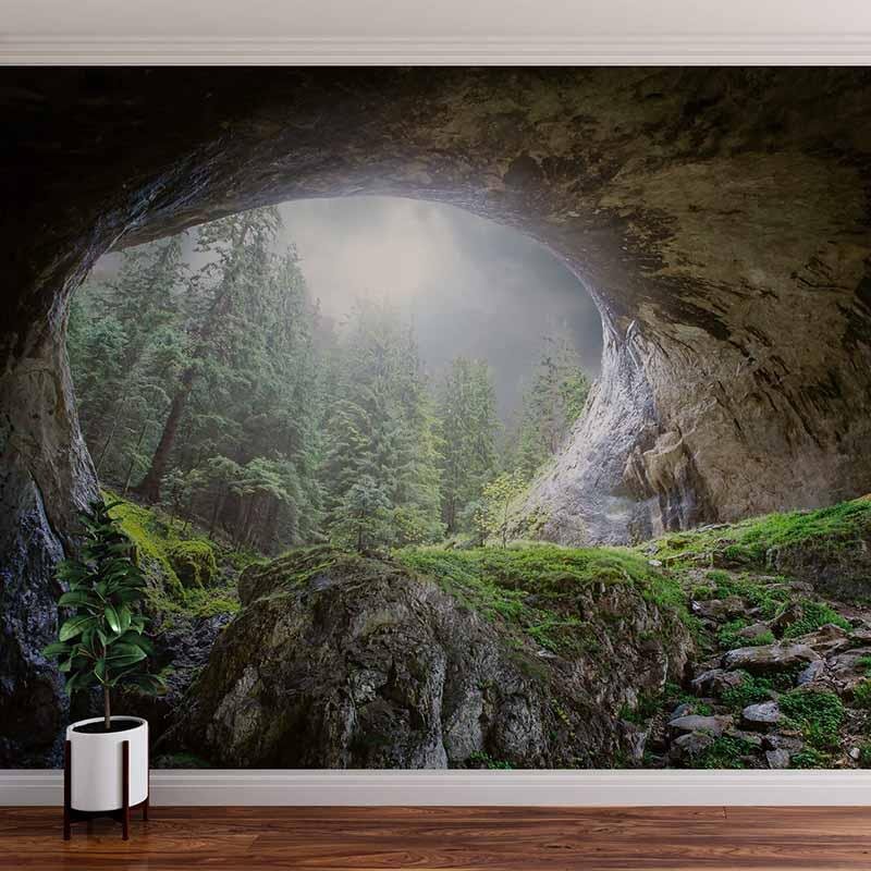 Digitaldruck-Tapete Cave In The Forest livingwalls (DD118919)