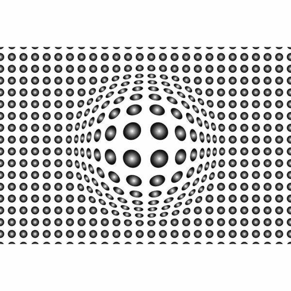 Digitaldruck-Tapete Dots Black and White livingwalls (DD118889)
