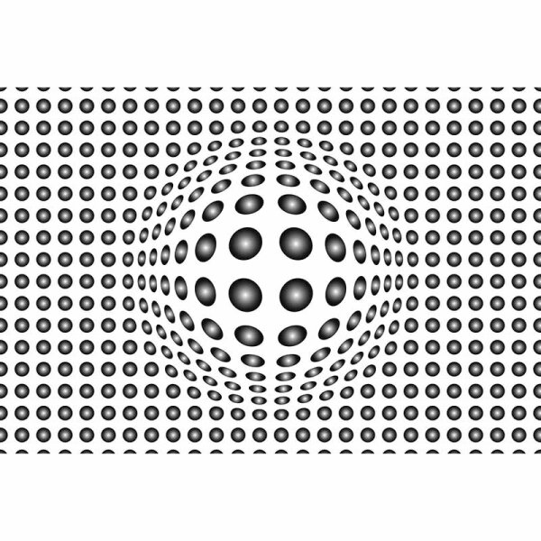 Digitaldruck-Tapete Dots Black and White livingwalls (DD118889)