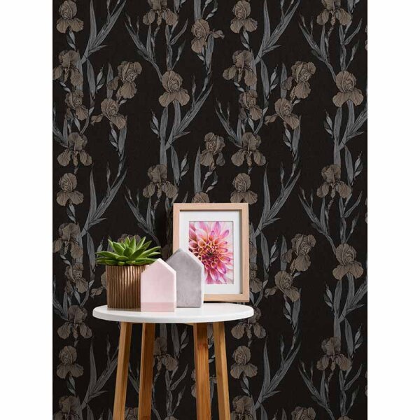 Tapete Braun, Schwarz, Anthrazit Daniel Hechter Vliestapete (375261)