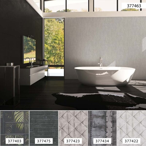 Tapete Grau, Silber livingwalls Vliestapete (377463)