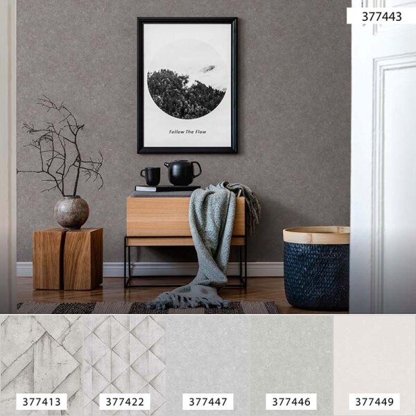 Tapete Grau, Silber livingwalls Vliestapete (377443)