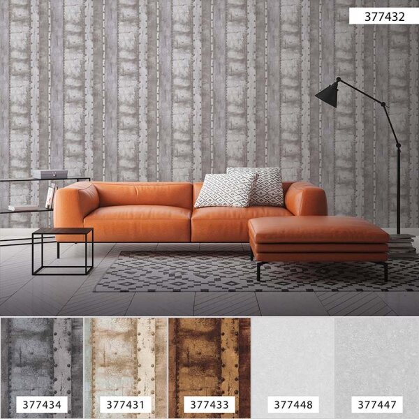 Tapete Grau, Silber livingwalls Vliestapete (377432)