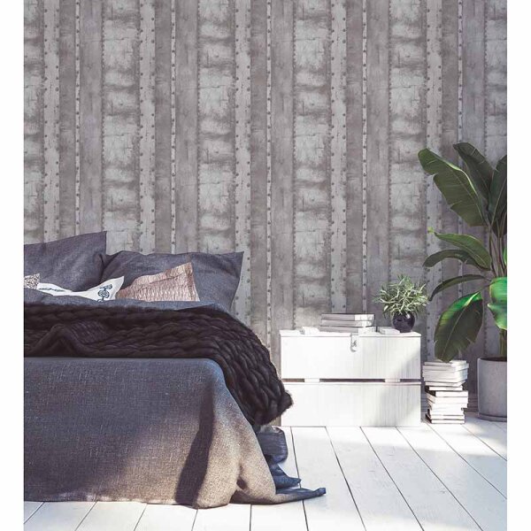 Tapete Grau, Silber livingwalls Vliestapete (377432)