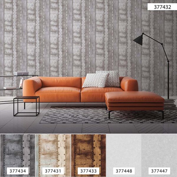 Tapete Grau, Silber livingwalls Vliestapete (377432)