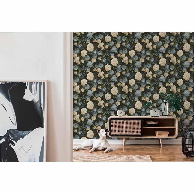 Tapete Beige, Creme, Blau AS-Creation Vliestapete (376502)