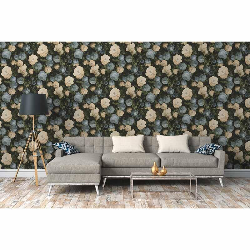 Tapete Beige, Creme, Blau AS-Creation Vliestapete (376502)