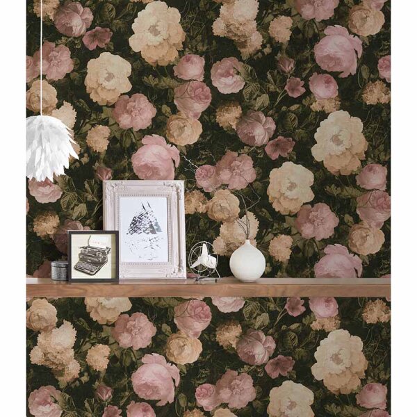 Tapete Beige, Creme, Rosa, Rose AS-Creation Vliestapete (376501)