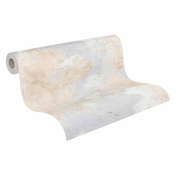 Tapete Beige, Creme, Grau, Silber AS-Creation Vliestapete (376492)