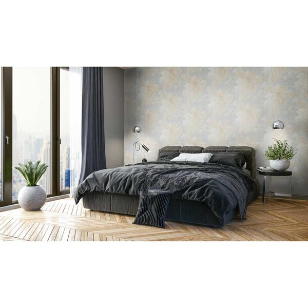 Tapete Beige, Creme, Grau, Silber AS-Creation Vliestapete (376492)