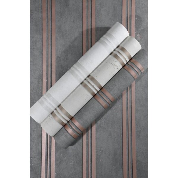 Tapete Beige, Creme, Gold, Kupfer, Grau, Silber Marburg Vliestapete (32636)