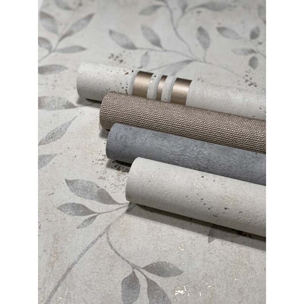 Tapete Beige, Creme, Gold, Kupfer, Grau, Silber Marburg Vliestapete (32636)