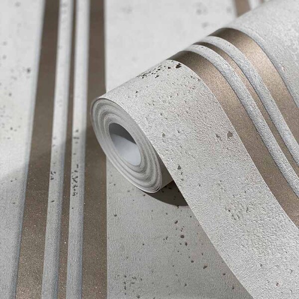 Tapete Beige, Creme, Gold, Kupfer, Grau, Silber Marburg Vliestapete (32636)