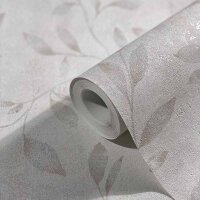 Tapete Grau, Silber, Wei&szlig; Marburg Vliestapete (32632)