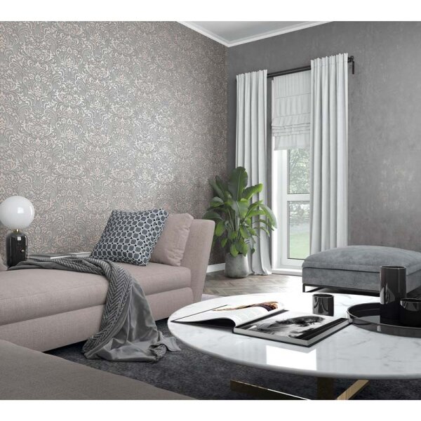 Tapete Grau, Silber Marburg Vliestapete (32614)