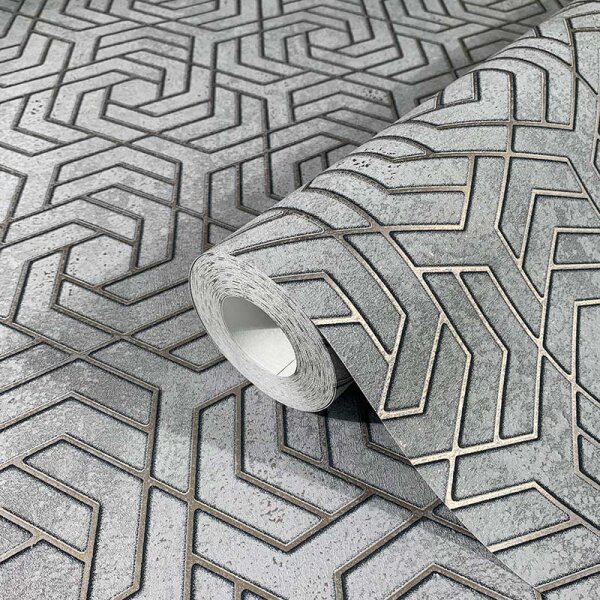 Tapete Grau, Silber Marburg Vliestapete (32610)