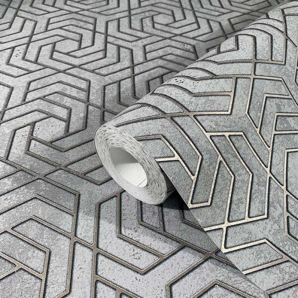 Tapete Grau, Silber Marburg Vliestapete (32610)