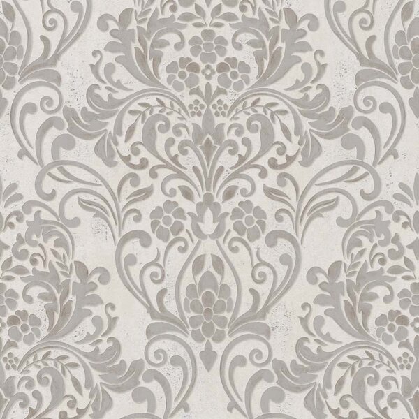 Tapete Beige, Creme, Grau, Silber Marburg Vliestapete (32603)