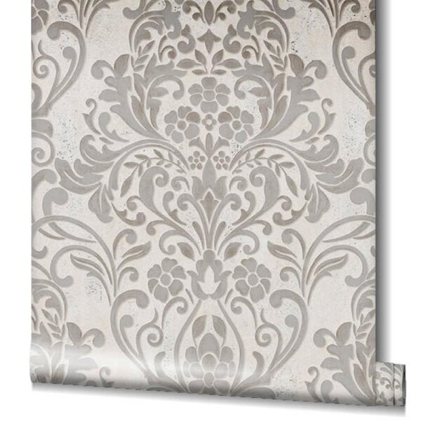 Tapete Beige, Creme, Grau, Silber Marburg Vliestapete (32603)