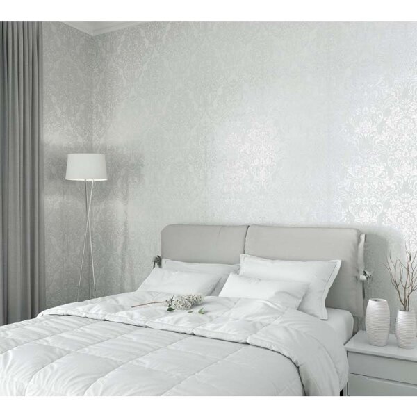 Tapete Grau, Silber, Weiß Marburg Vliestapete (32601)