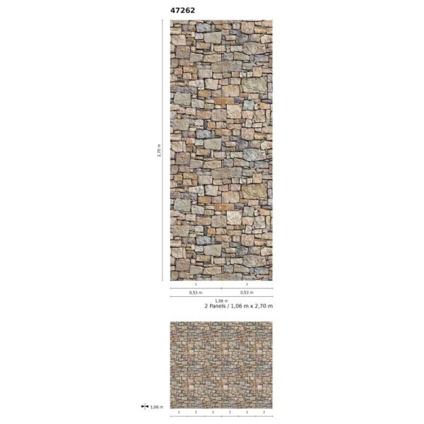 Digitaldruck-Tapete Stone Chic Marburg (47262)