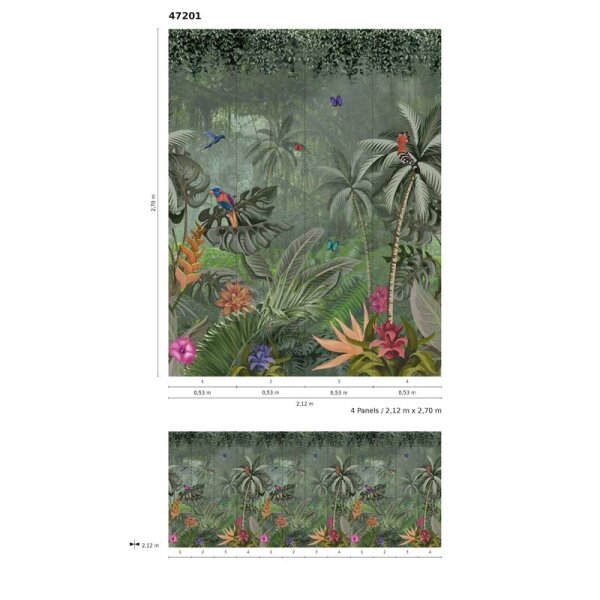 Digitaldruck-Tapete Tropical Vibes Marburg (47201)