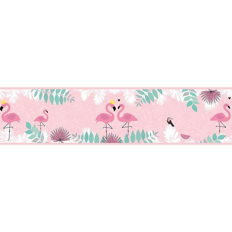 Bordüre Grün, Pink, Rosa, Rose, Weiß AS-Creation Papier (403758)