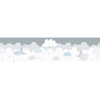 Bord&uuml;re Blau, Grau, Silber, Pastellfarben,...