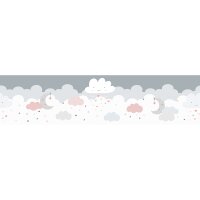 Bord&uuml;re Grau, Silber, Pastellfarben, Rosa, Rose,...