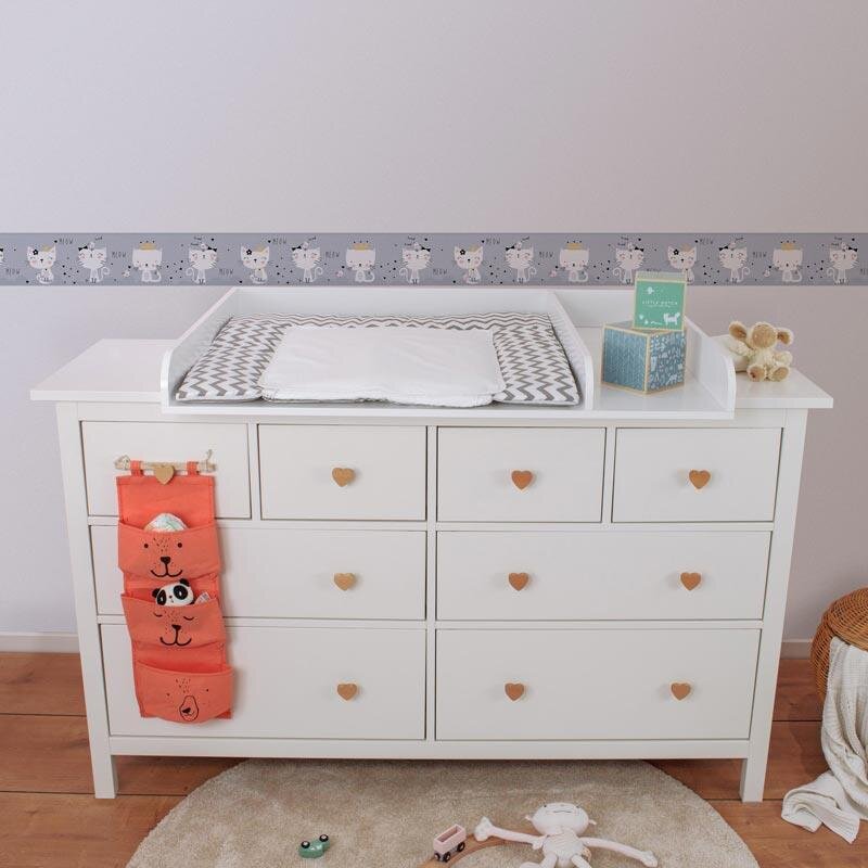 Bordüre Grau, Silber, Weiß AS-Creation Papier (403742)