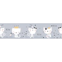 Bord&uuml;re Grau, Silber, Wei&szlig; AS-Creation Papier...