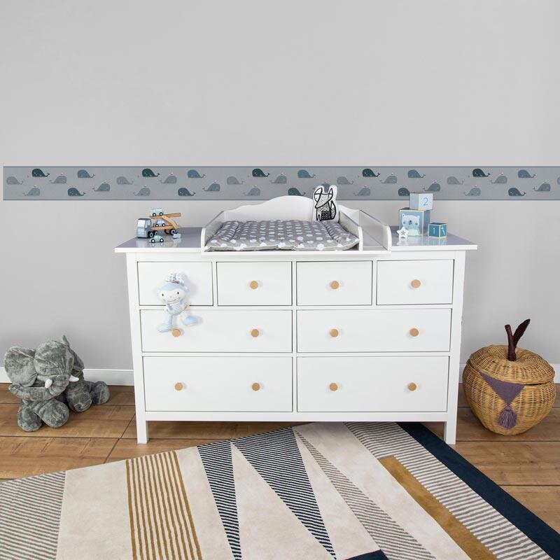 Bordüre Grau, Silber AS-Creation Papier (403735)