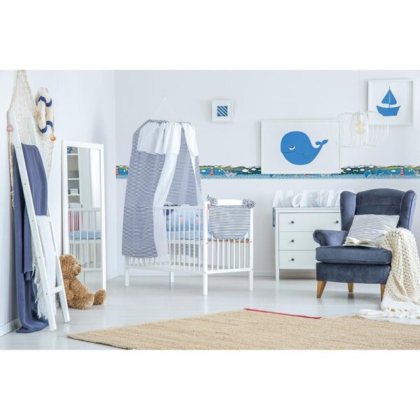 Bordüre Blau, Weiß AS-Creation Papier (403734)