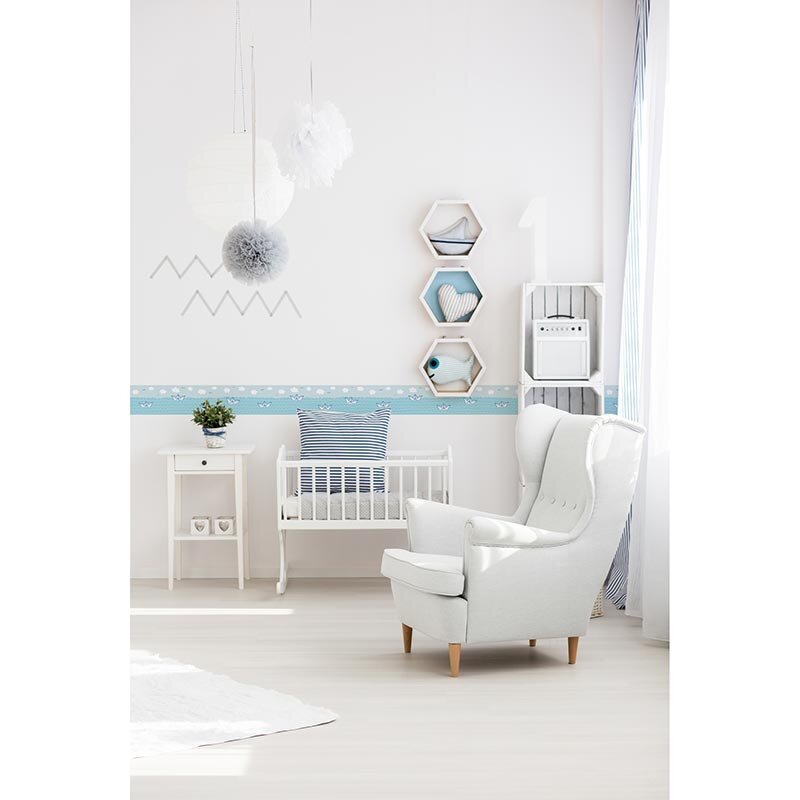 Bordüre Blau, Pastellfarben AS-Creation Papier (403731)