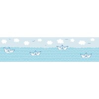 Bord&uuml;re Blau, Pastellfarben AS-Creation Papier (403731)