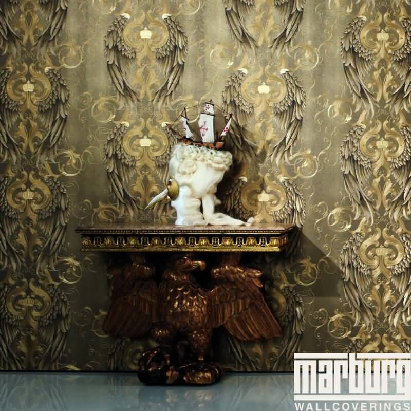 Tapete Gold, Kupfer Harald Glööckler Vliestapete (52540)