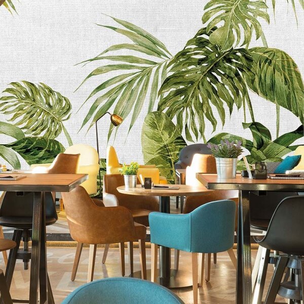 Digitaldruck-Tapete Tropical Leaves Artwork 1 Architects Paper (DD118285)