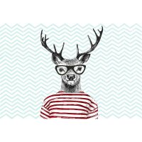 Digitaldruck-Tapete Modern Deer 3 Architects Paper...