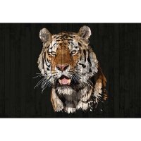 Digitaldruck-Tapete Polygon Tiger 1 Architects Paper...