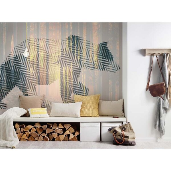 Digitaldruck-Tapete Bear Forest 2 Architects Paper (DD118115)