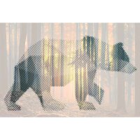 Digitaldruck-Tapete Bear Forest 2 Architects Paper...