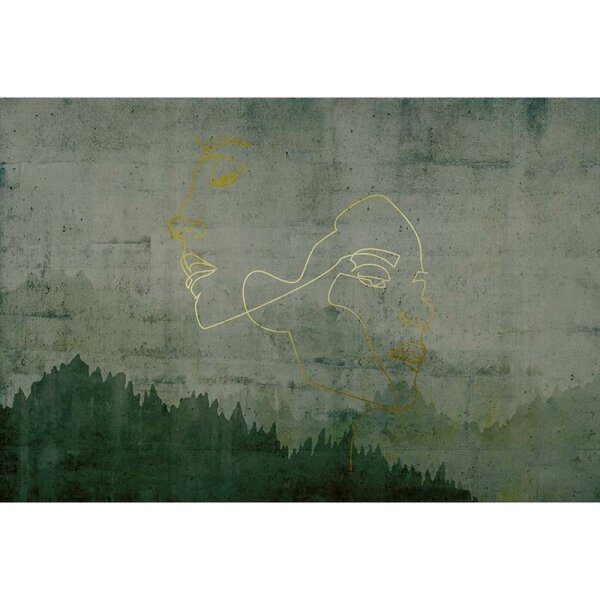 Digitaldruck-Tapete Golden Outline 4 Architects Paper (DD118060)