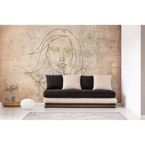 Digitaldruck-Tapete Golden Line 2 Architects Paper (DD118045)