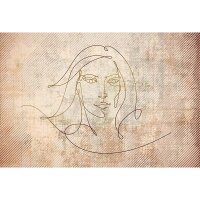 Digitaldruck-Tapete Golden Line 2 Architects Paper...