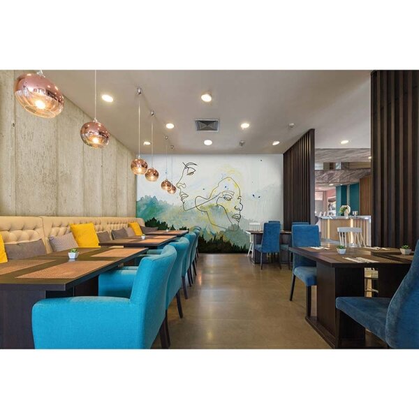 Digitaldruck-Tapete Golden Outline 1 Architects Paper (DD118030)