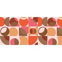 Digitaldruck-Tapete Circles Artwork 3 Architects Paper...